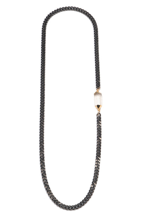 Celia necklace - gunmetal