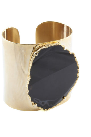 Agate cuff bracelet